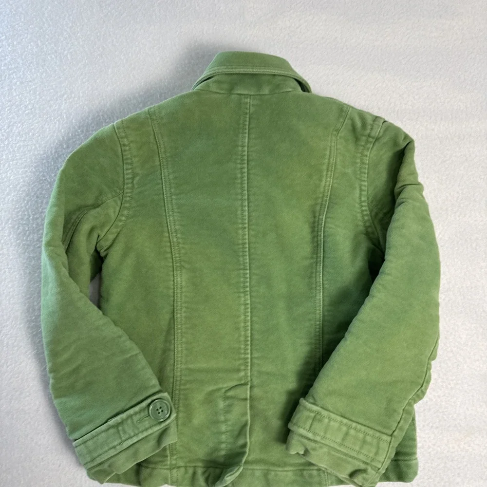 Gap Kids Blazer‎ Double Breasted Jacket Granola Girl Boho Size 8 Green